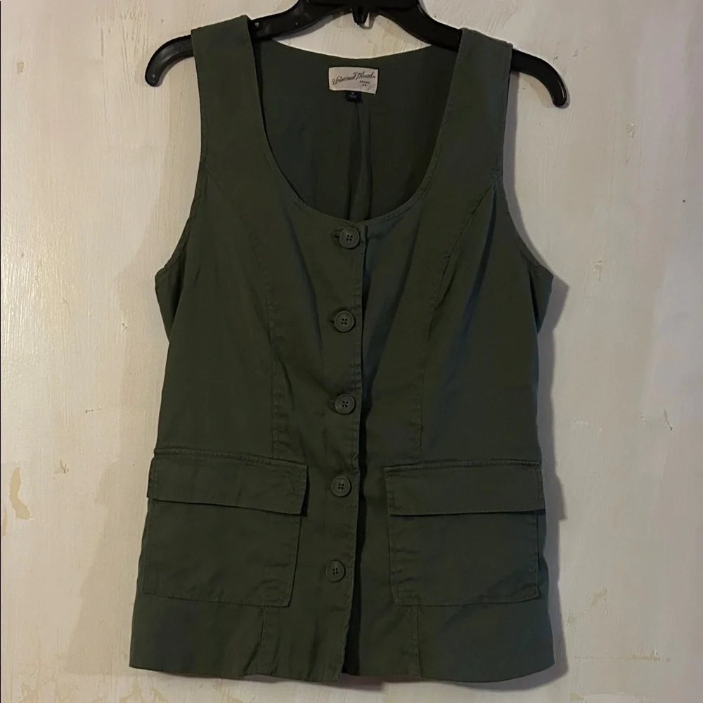 Universal Thread Olive Green Vest - Picture 1 of 6